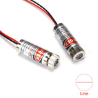 10Pcs/1PC 650nm 5mW Laser Module Head Industrial Class Point/Line/Cross Focusable Glass Lens Adjustable Laser Diode for Industri