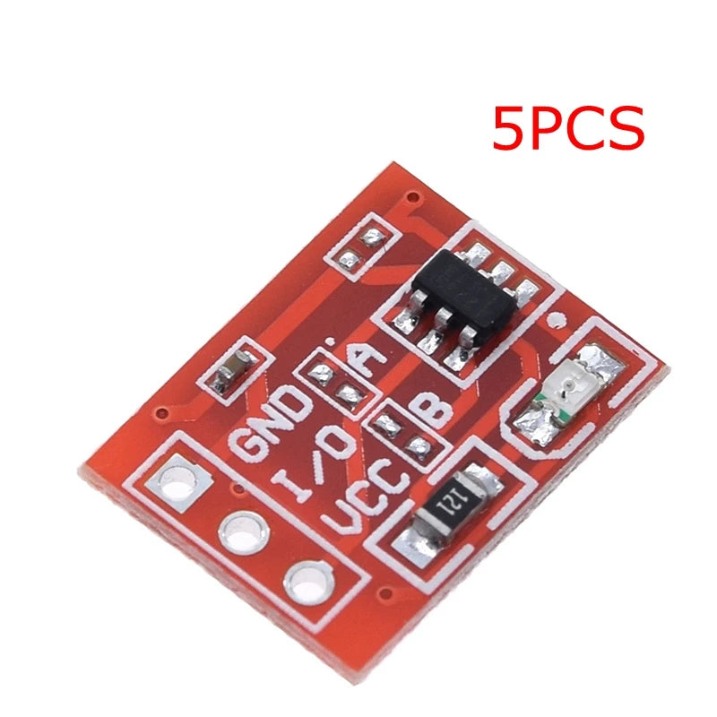 TZT TTP223 12V 1-Channel Touch Relay Module Capacitive Touch Key Switch Sensor Self-Locking/No-Locking HTTM Touch Button