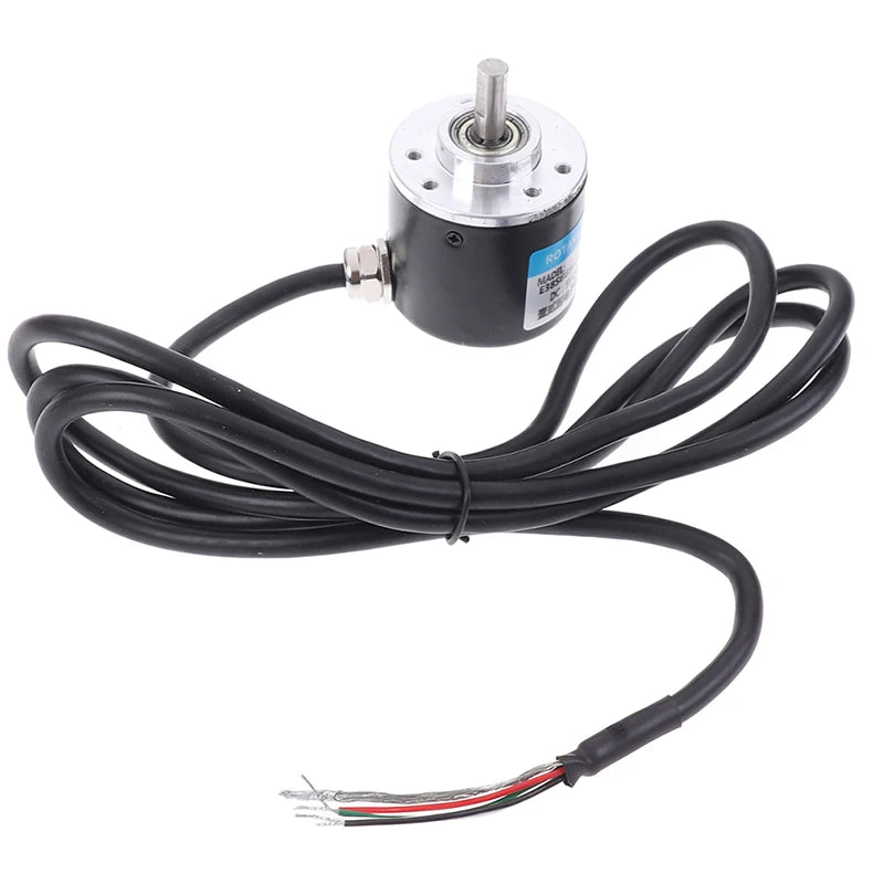 100-600P/R Incremental Photoelectric Rotary Encoder DC 5V-24V Mini Pulse Speed Measuring Sensor