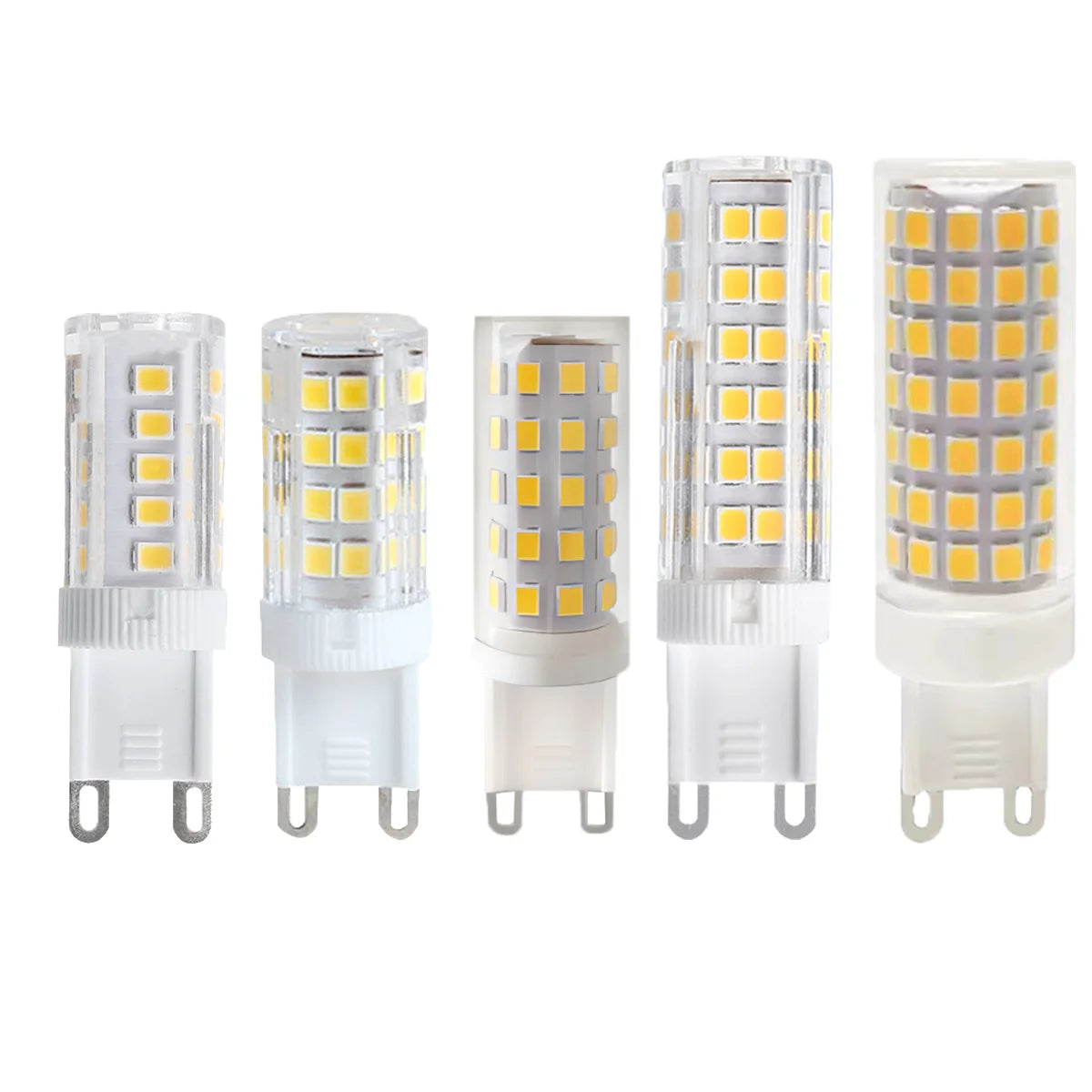 10pcs Super Bright G9 LED Lamp AC220V 7W 9W 12W 15W Ceramic SMD2835 Led Bulb Warm/Cool White Spotlight Replace Halogen Light