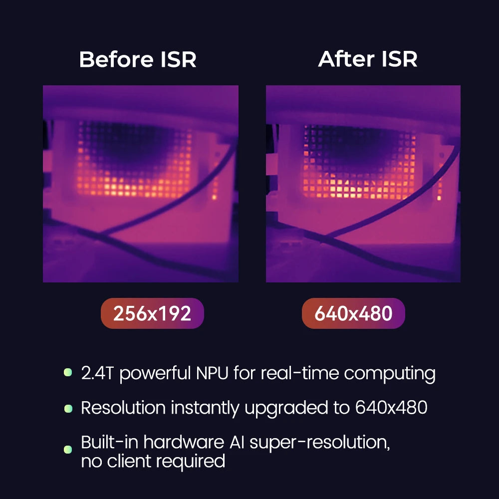 Sipeed T256S Thermal Imager Camera AI ISR Inspection Repair Thermographic Compatible with Any USB-C iOS & Android Device Raspber