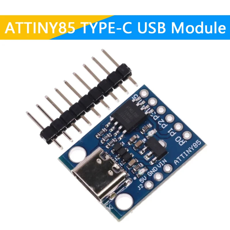 ATTINY Blue Black TINY85 Digispark Kickstarter Micro TYPE-C Development Board ATTINY85 module for Arduino IIC I2C USB ATTINY45