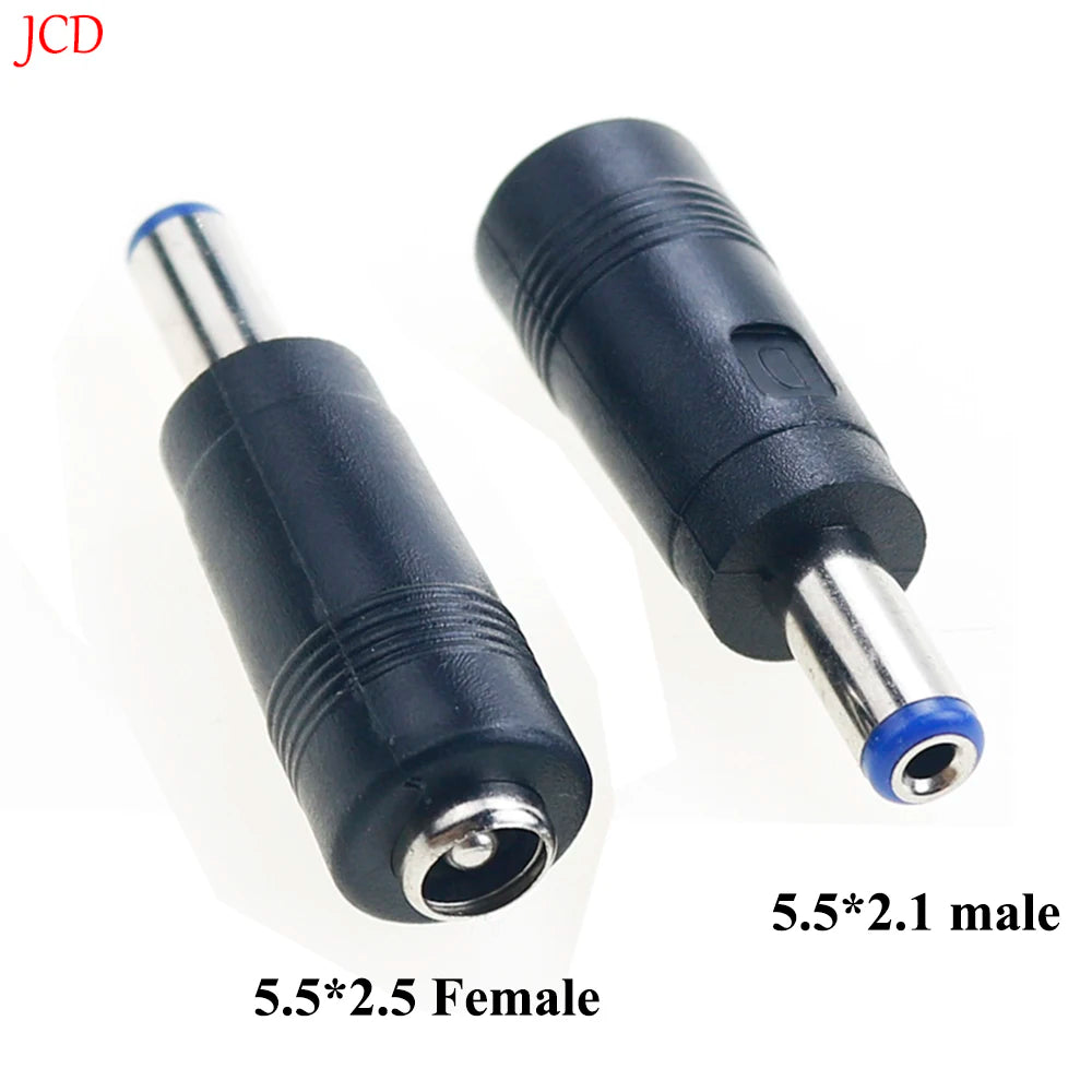 1/5PCS 5.5*2.5 mm Female to 5.5*2.1 mm Male DC Power Connector Adapter Laptop 5.5*2.1 to 5.5*2.5 Charging Converter