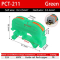 10/20Pcs Din Rail Quick Connector 211 Universal Mini Wire Compact Copper Conductor Cable Push-in Butt 0.08-4mm² Terminal Block