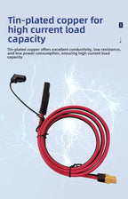 12awg 1m XT60 Female Connector To SAE with Dust Cap Connection Cable XT60 Banana Plug Cable Sae