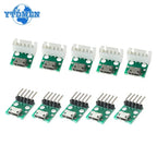 10pcs Female Connector MICRO USB To DIP Adapter 2.54mm 5pin Connector DIP PCB Adapter Breakout Board