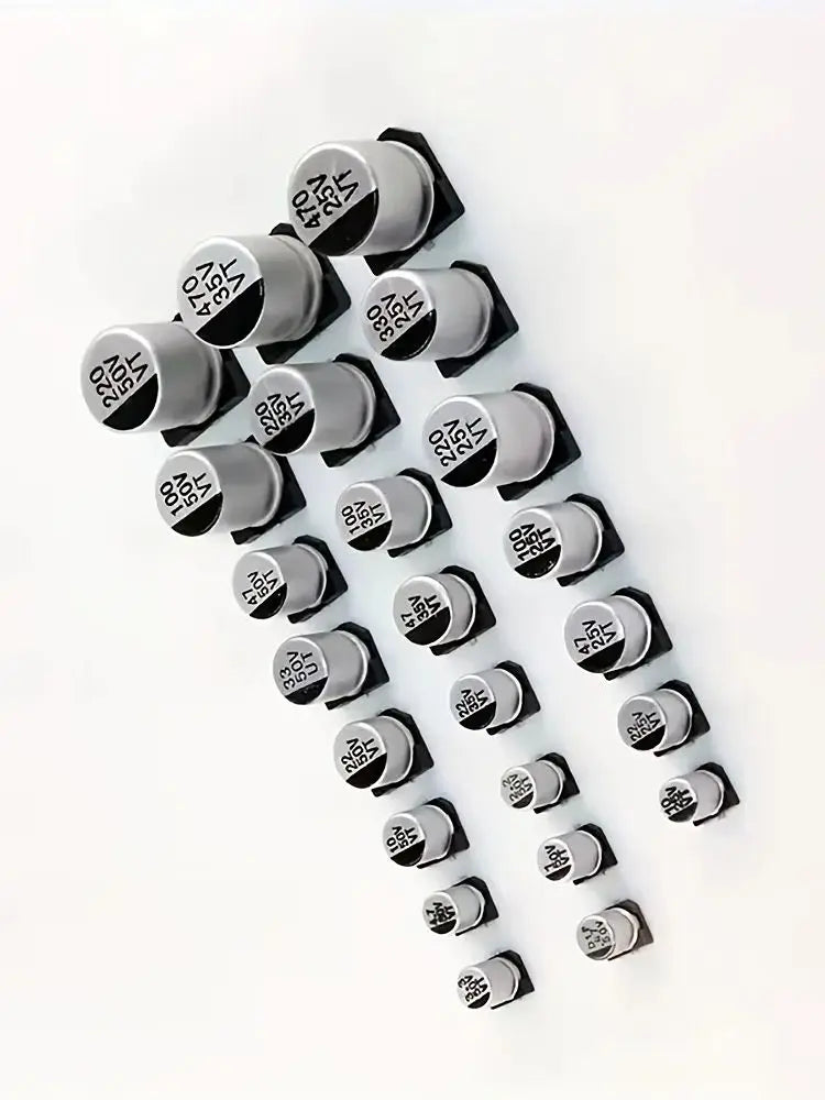 1UF~1000UF 6.3V-50V 400Pcs 24Value SMD Aluminum Electrolytic Capacitors Assortment Kit + Box