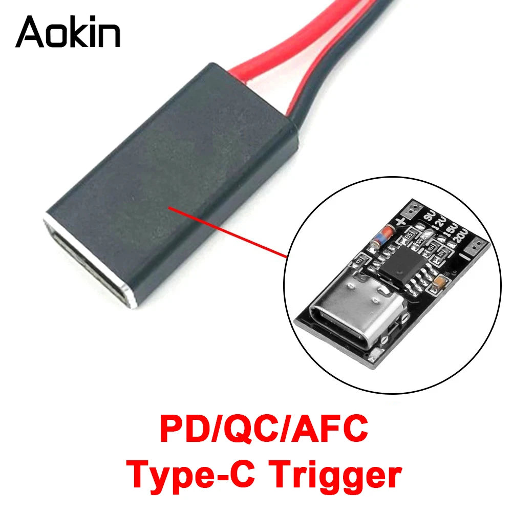 1/510PCS Fast Charge PD/QC/AFC Decoy Board 9V 12V 15V 20V PD Decoy module PD 2 3.0 DC Trigger Polling Detector Power Charge