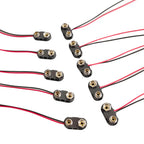 2/5/10pcs 9V Battery Connector with Hard Plastic Shell Suitable I/T Type Battery Snap Connector clip Lead Wires holder