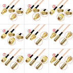 RG316 Coaxial Cable SSMB To SMA Male Female Connector RPSMA To SSMB Right Anlge Crimp for Extension Cable Low Loss Fast Delivery