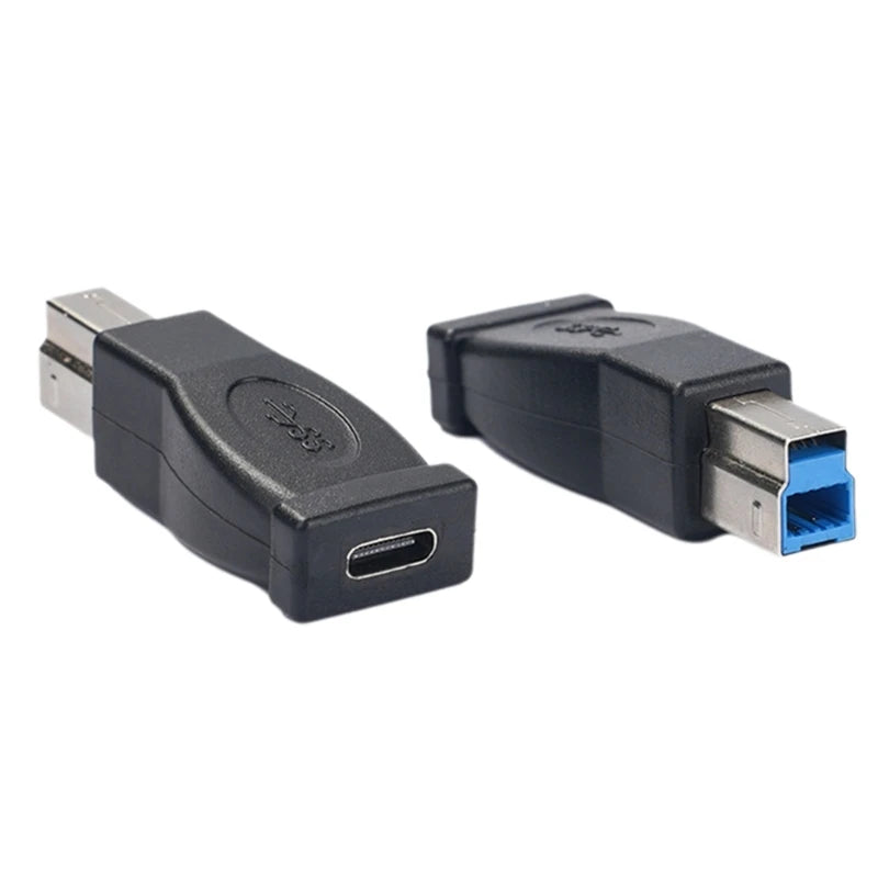 USB B Male to USB Type C Female Adapter for Scanner Printer Converter USB Transfer for Printer MIDI Controller Keyboard