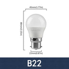10pcs Led Mini Bulb 220V E27 E14 B22 Globe Bulb Energy Saving Lamp 3W 5W 6W 7W Led Warm Cold Light for Home Decoration