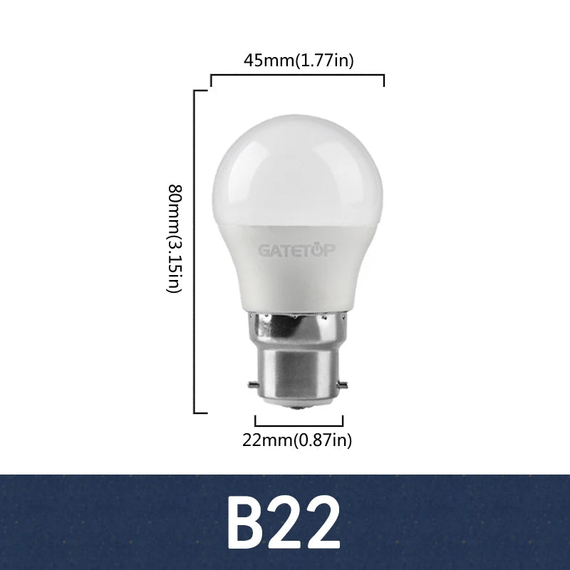 10pcs Led Mini Bulb 220V E27 E14 B22 Globe Bulb Energy Saving Lamp 3W 5W 6W 7W Led Warm Cold Light for Home Decoration