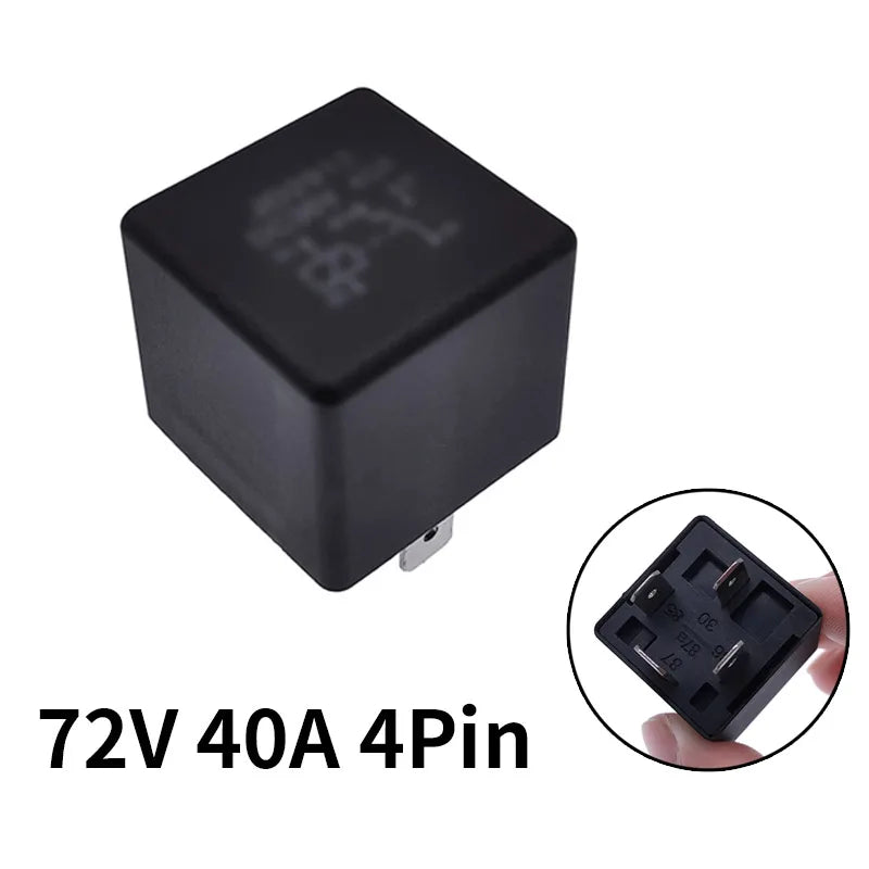 40A Auto Car Relay JD2912 4Pin 5Pin DC 12V 24V 36V 48V 72V with Mounting Hole Coil Power 1.8W Automobile Control Device