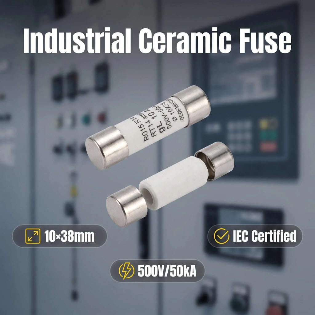 10pcs Fast Blow Ceramic Fuse 10*38mm 500V 1A 2A 3A 4A 5A 6A 8A 10A 16A 20A 25A 32A