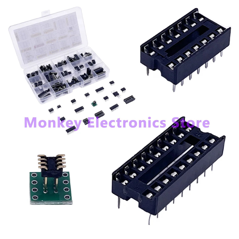 150pcs Integrated IC Circuits Chips Boxed PC817 ICL7660 NE555 LM358 JRC4558 LM393 LM339 Repair Appliances Send Clip Send Adapter