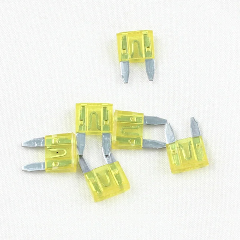 20 Pcs 5A 7.5A 10A 15A 20A 25A 30A Amp Mini Fuses for Car Truck Automotive Fuse Accessories Blade