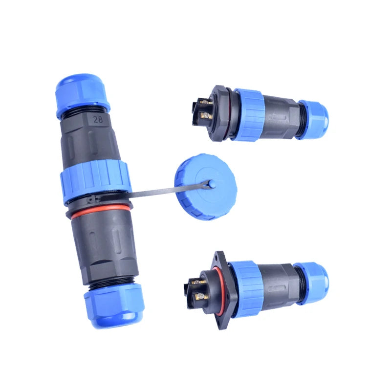 IP68 Waterproof Male Female Electrical Connector LD Series2/3/4/5/6/7/9-Pin Panel-Mount Screw Wire Cable Aviation Plug Connector