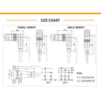 Cloweit M12 3 4 5 8 Pins PVC LED IP67 Sensor Cable Connector Type A Socket Plug 2m Waterproof  Male&Female Straight Angle