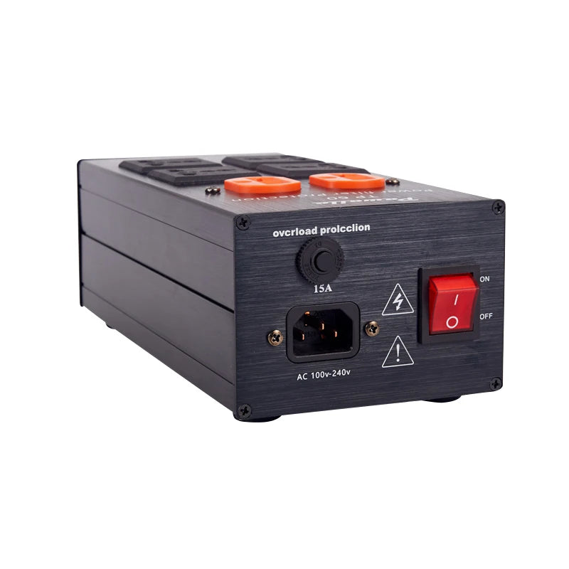 New Power Filter Lightning Protection Socket Anti-jamming Purifier 80V-240V General 3000W 15A 2 Level Surge Protection