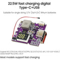 22.5W Power Bank Bidirectional Fast Charging Mobile Power Module Circuit Board With Digital/Light Type-C USB Suppor PD/QC3.0 2.0