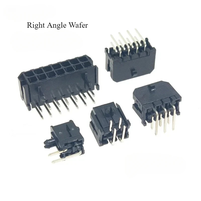 10Set Molex 3.0mm Double Row Connector Plug-in Male Female Housing Terminals 2*1/2/3/4/5/6/7/8/9/10/11/12P