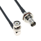 RG58 BNC Male Female to BNC Male Female Jack Plug Right Angle Connector RF Coax Coaxial Cable Wire Pigtail Jumper Extension cord