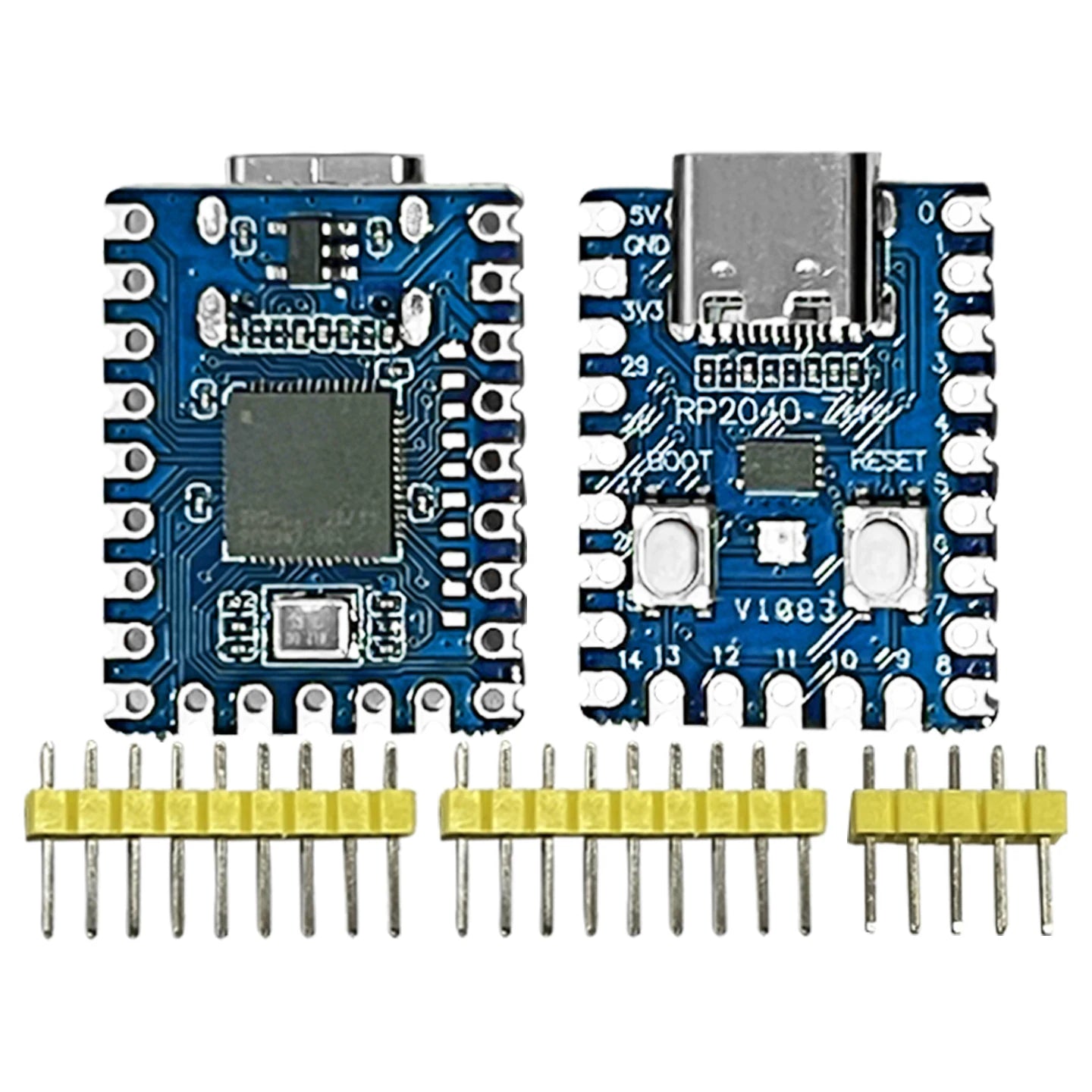 1-10PCS RP2040-Zero RP2040 for Raspberry Pi Microcontroller PICO Development Board Dual-core Cortex M0+ Processor 2MB Flash XCW