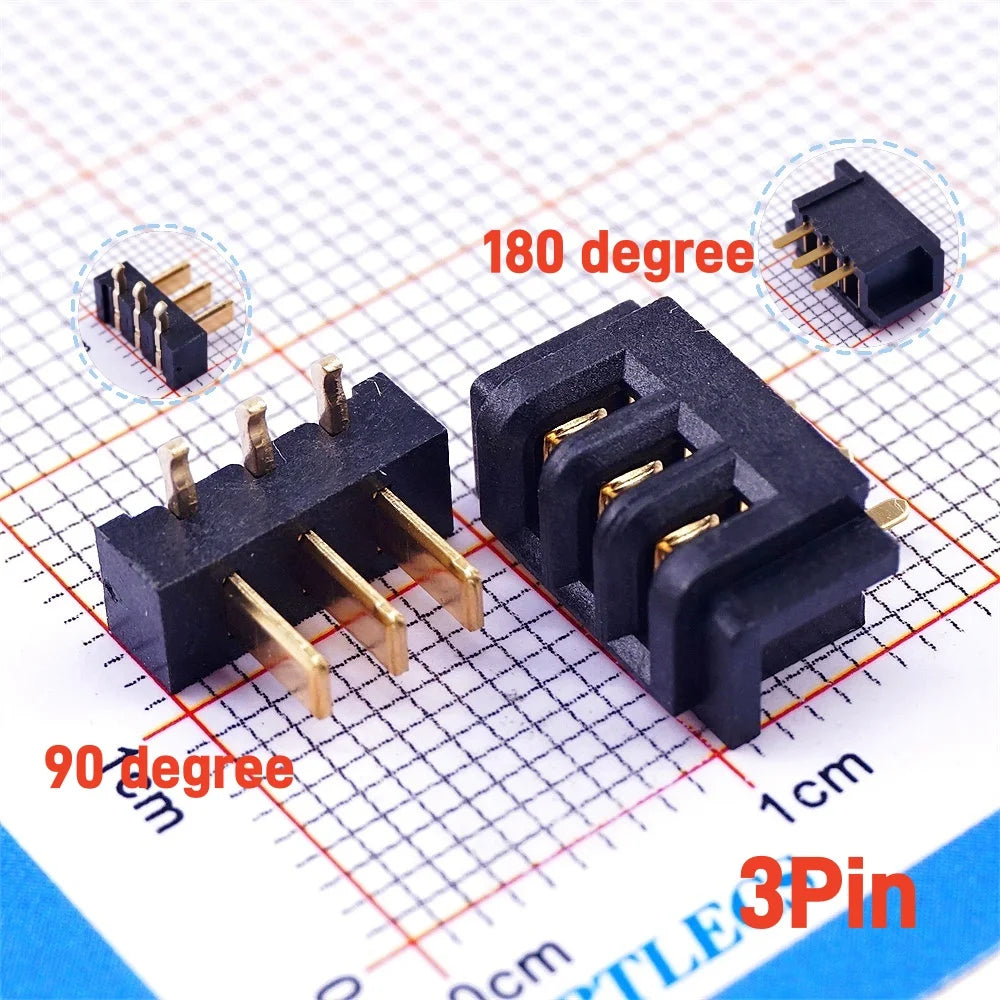 5 Pairs Pitch 2.5 mm 2 3 4 5 6 7 8 9 10 11 Positions Female Blade Socket Male Header Battery Connector Right Angle Straight