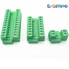 10pcs/5sets 5.08mm 0.2in Plug PCB Wire Terminal Block 2EDGKM 2EDGVM 2EDGRM-5.08mm Male Wafer 2-24P Female Socket MSTBV2.5-GF STF