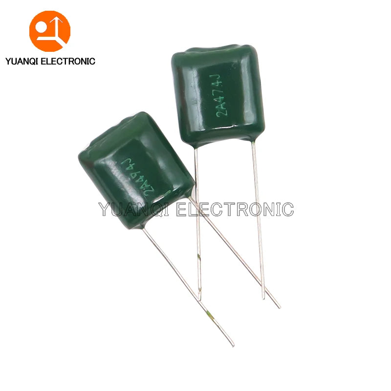 20PCS 100V Polyester Film Capacitor 124 154 224 334 474 2A124J 2A154J 2A224J 2A334J 2A474J 0.15UF 0.22UF 0.33UF 0.47UF