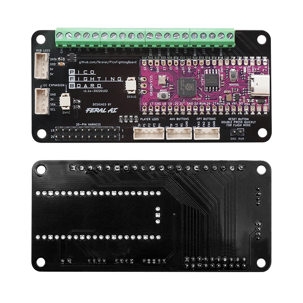 Raspberry Pi Pico Fighting Board For PC Game Console V1.1A Picoboot Keyboard Converter For PS3/PS4