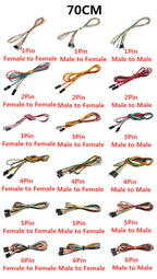 10PCS 2.54MM Pitch Wire Dupont Line Female to Female 1P2 3 4 5 6 Pin Dupont Cable Connector JUMPER Cable Wire for PCB 3D Printer