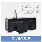 Z-15 Micro Limit switch Travel Switch Small Horizontal Roller Lever 15A 250V 1NO1NC Normally Open Normally Closed Travel Switch