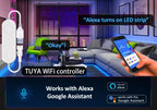 TUYA LED Strip Light Smart Wifi RGBIC Dreamcolor Ribbon Lighting USB 5V WS2812B Addressable Light Lamp Support Alexa Google