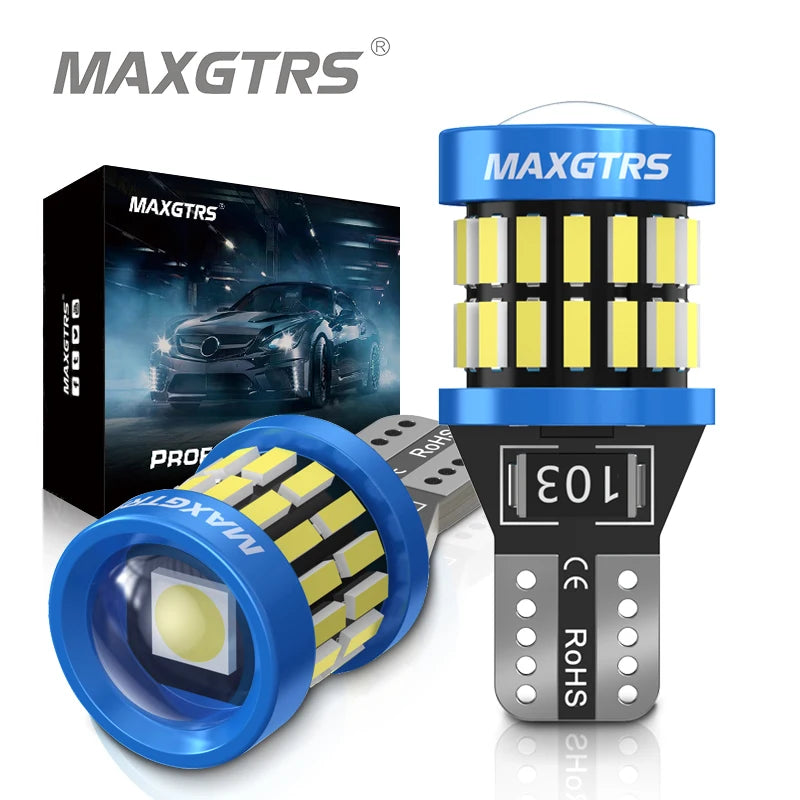 2x Upgraded W5W 2825 175  T10 LED CANBUS 12V 8W 950Lm Car Interior Side Light 194 3030 SMD Replacement for Cars Trucks