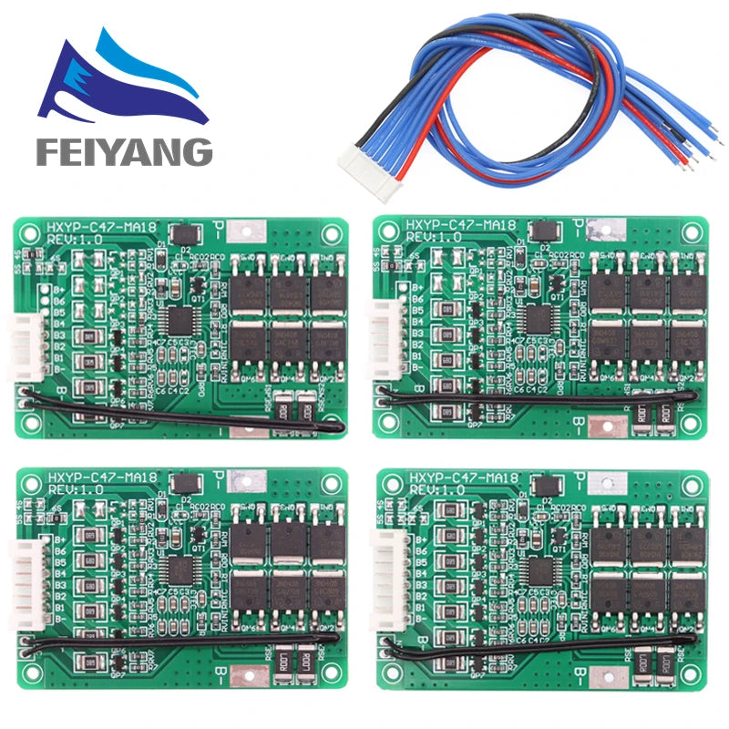 SAMIROB 4S/5S/6S/7S BMS 16.8V 21V 20A 18650 Li-ion Lmo Ternary Lithium Battery Charger Protection Board Balance With heat sink