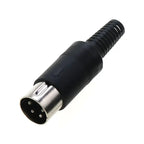 5pcs 3 4 5 6 7 8 Pin DIN Male Female Plug W/ Plastic Handle & Female Socket Hulled Panel Mount Keyboard Cable Connector Adapter