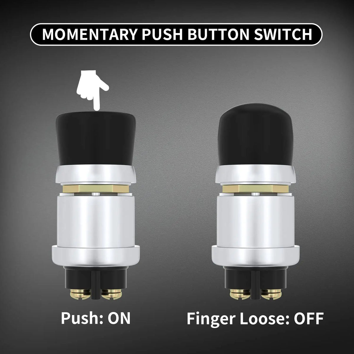 3pcs 60A Ignition Engine Start Switch Waterproof Push Starter Switch For Car Truck Boat yacht Horn Replacement Button Car