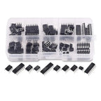 85Pcs Integrated Circuit Chip Kit 10 Value IC Chip NE555 LM324 LM393 UA741 ULN2803 LM358 LM386 NE5532 ULN2003 PC817