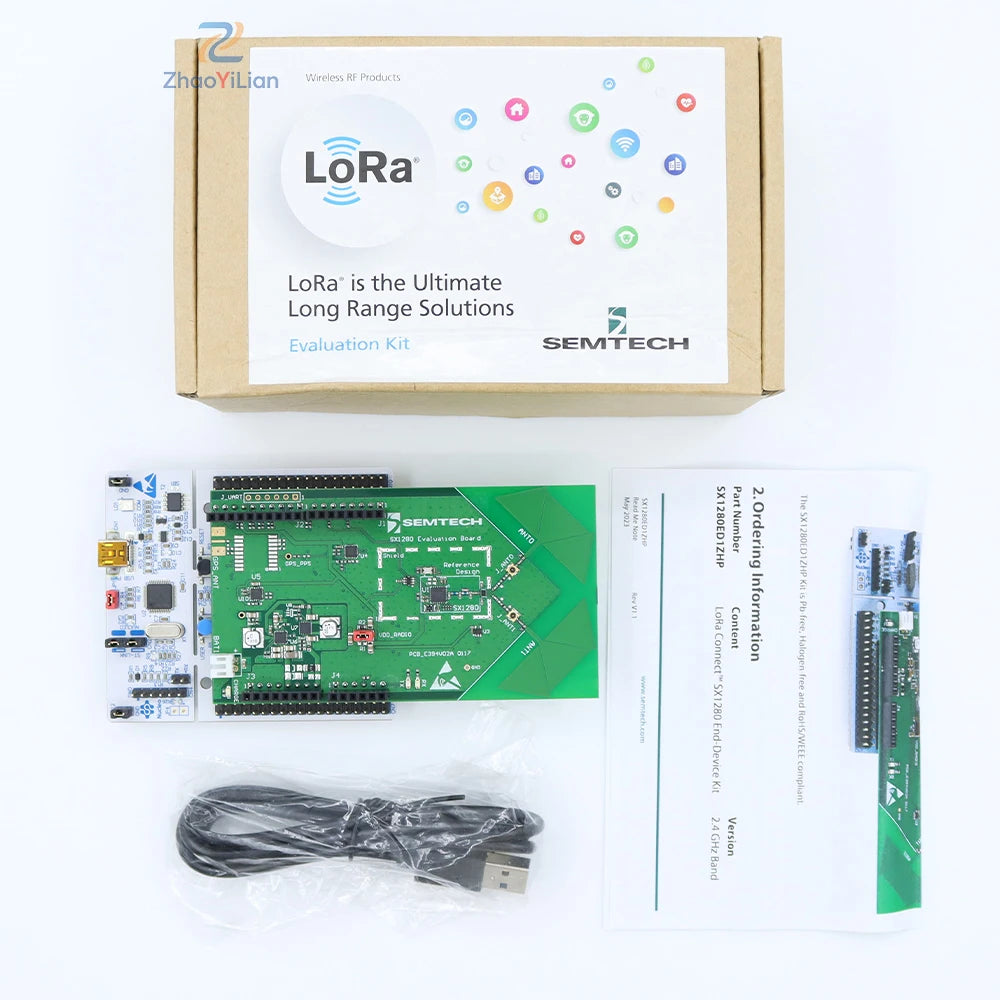 For SX1280ED1ZHP Semtech 2.4GHz LoRa Basics Modem Development Kit SX1280 RF Module With NUCLEO L073RZ