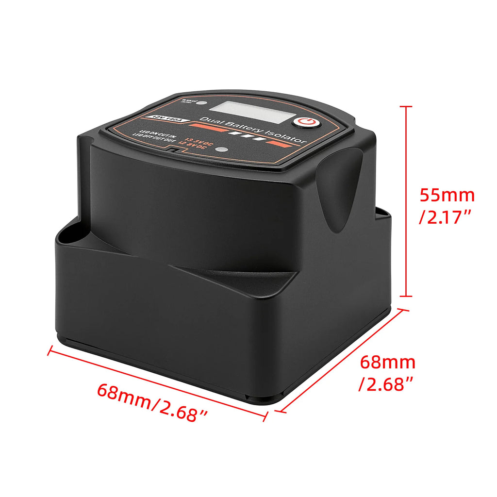 Smart Dual Battery Smart Isolator 12V 140A Digital Voltage Sensitive Relay VSR Split Charge For Camper Car RV