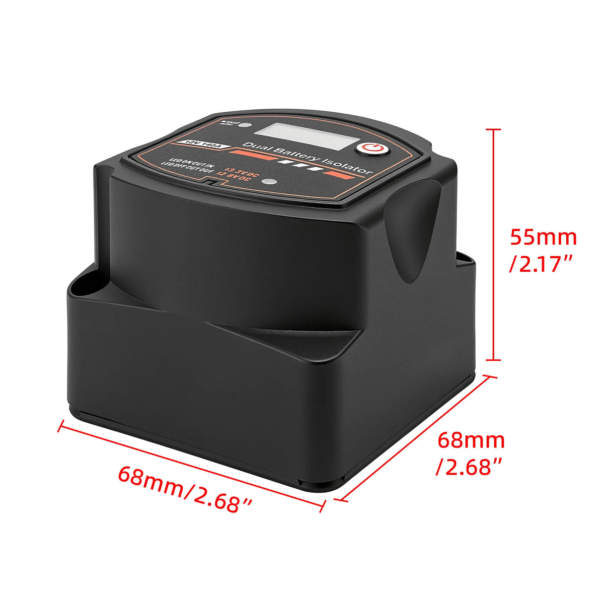 Smart Dual Battery Smart Isolator 12V 140A Digital Voltage Sensitive Relay VSR Split Charge For Camper Car RV