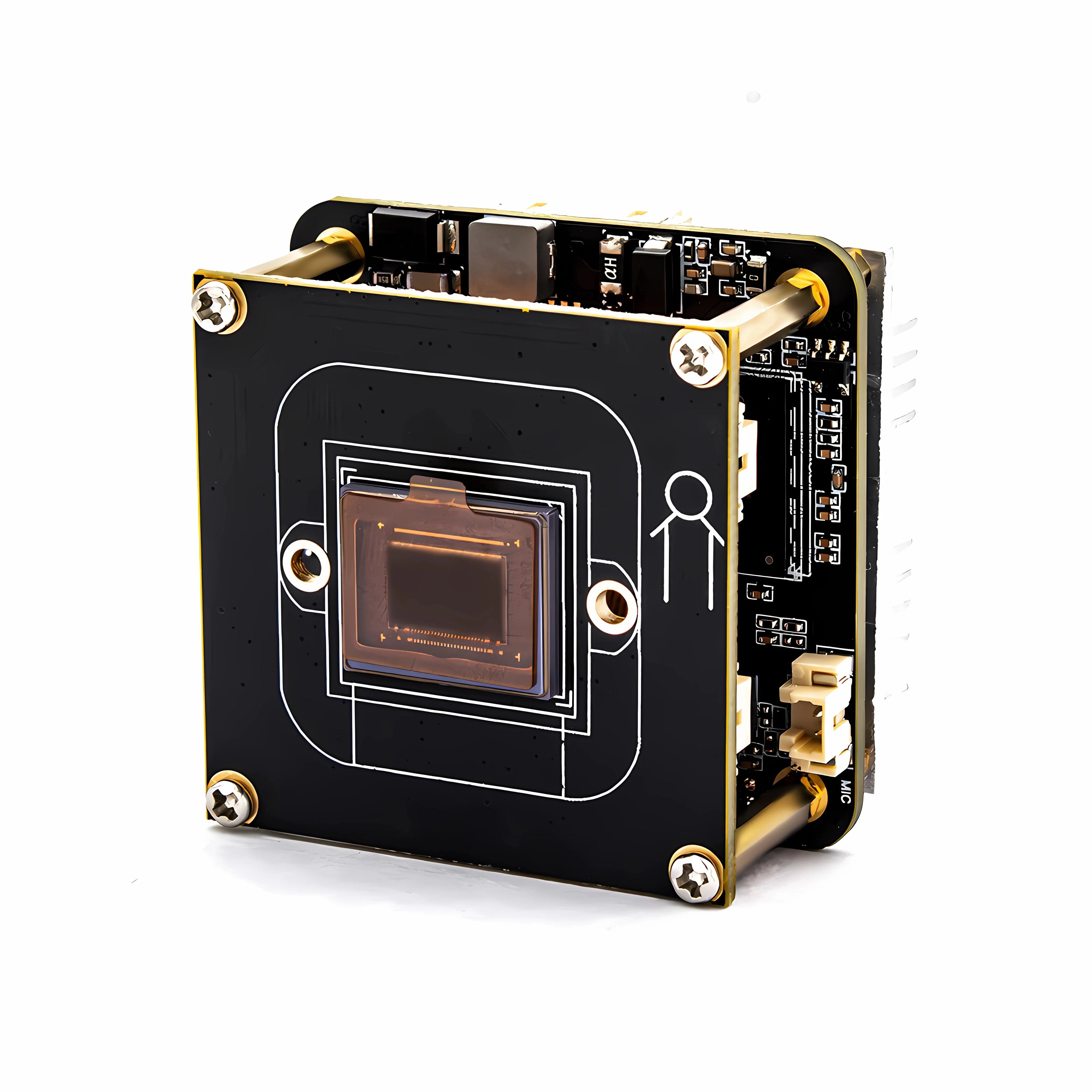 Global Shutter IP Camera Module IMX568 1/1.8" CMOS 2488*2048 60FPS Webcam Board High Speed Capture RTSP Onvif For Machine Vision