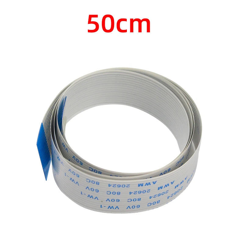 Raspberry Pi Camera Cable 15 Pin 0.5mm Flexible Falt Cable OV5647 for RPI 4B 3B Camera 15 20 30 50 60 100 200 CM Ribbon FFC