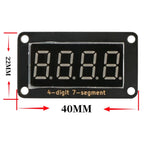 0.36 Inch 4 Digit 7 Segment LED Display TM1650 Driver Chip 3.3V 5V PH2.0 Interface Red Light for Arduino ESP32 Microbit Raspberr