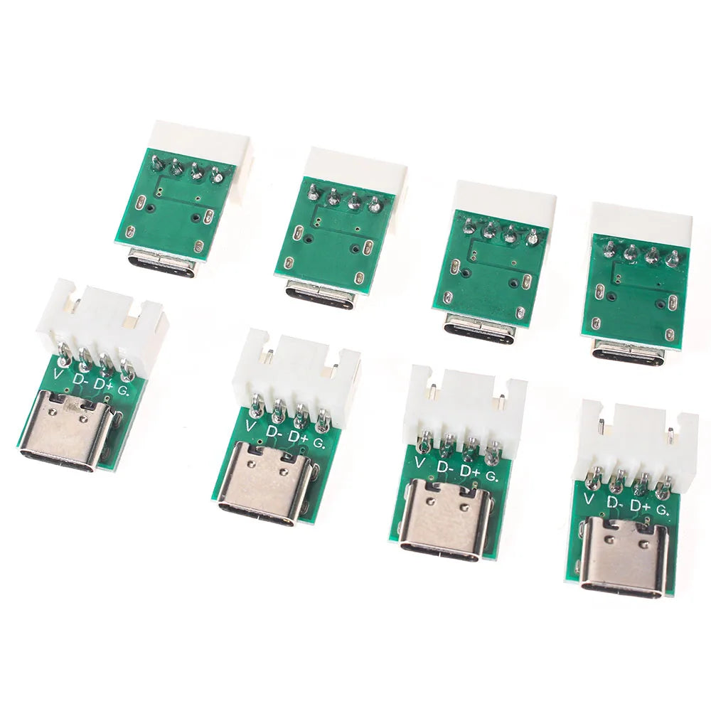 10PCS TYPE-C DIY USB PCB board double-sided USB3.1 16P PCB electronic Test board