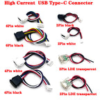 USB Connector Type-C Waterproof with PH 2.0 2Pin 4Pin 6Pin Locking Plate Female Waterproof High Current Fast Charging Jack Port