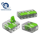 100pcs WAGO green and environmentally friendly wiring terminals 221-422 221-423 221-425 quick disconnect and connect connectors