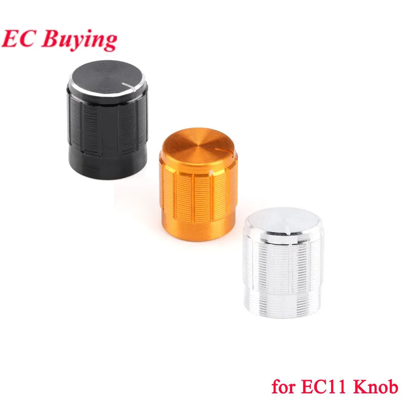 5Pcs/1pc Rotary Encoder EC11 EC12 EC16 15mm 20mm Half Plum Axis Handle Length Code Switch Digital Potentiometer with Switch 5Pin